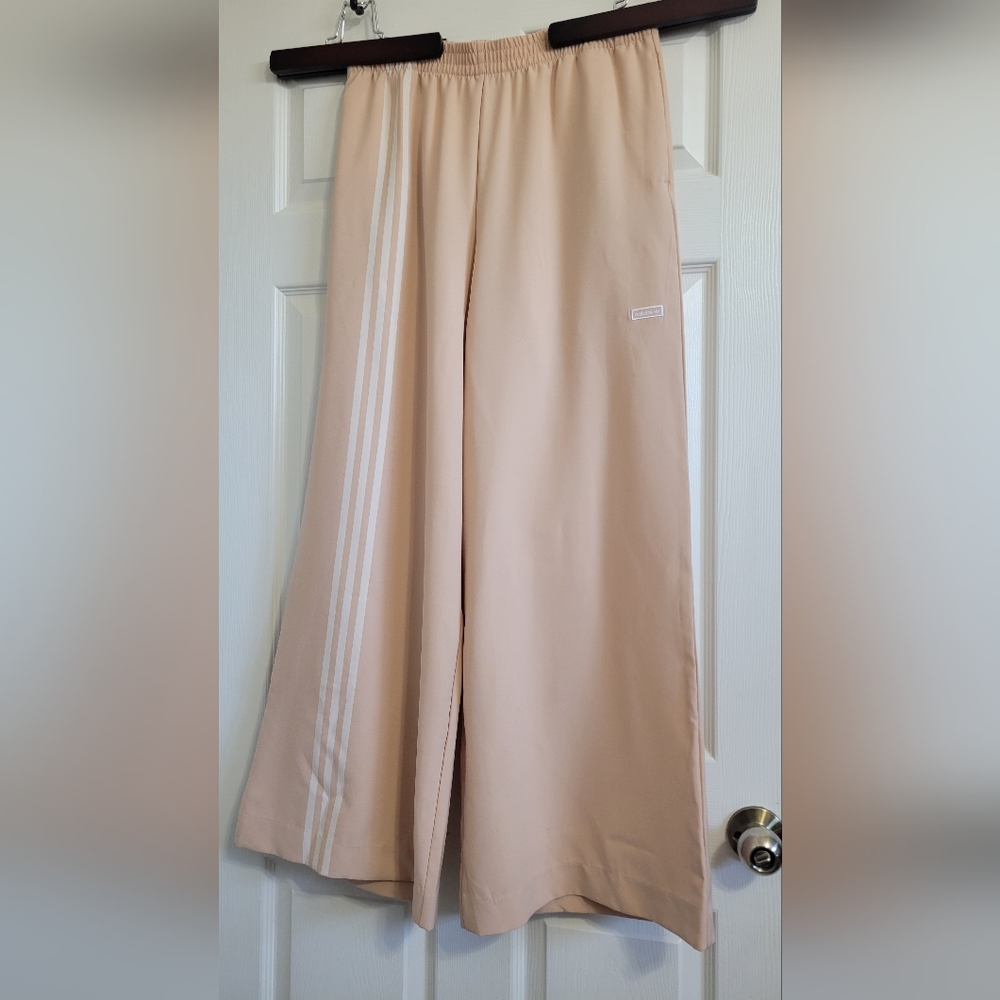 adidas Cream Wide Leg Pants